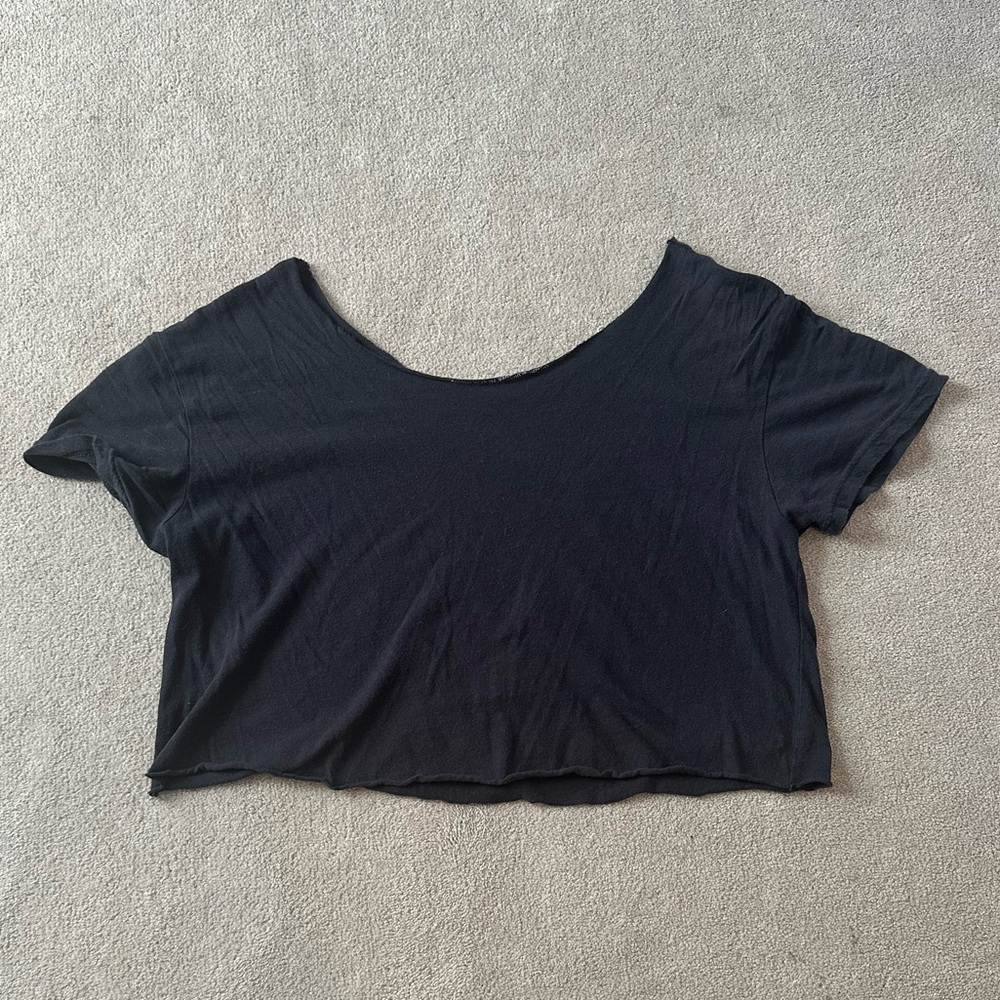 Oversized Off The Shoulder Cropped Def Leppard Band T-Shirt - Picture 3 of 3